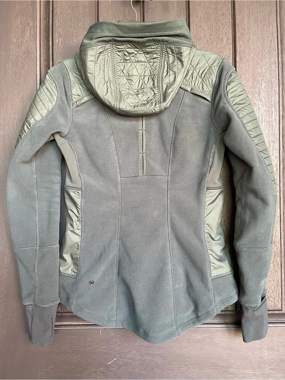 🦄 RARE Lululemon Fleecy Keen Jacket III Dark Fuel / Fuel Green Size 8